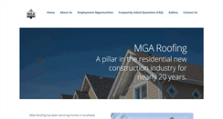 Desktop Screenshot of mgaroofing.com