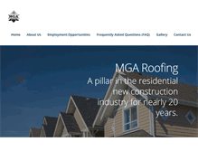 Tablet Screenshot of mgaroofing.com